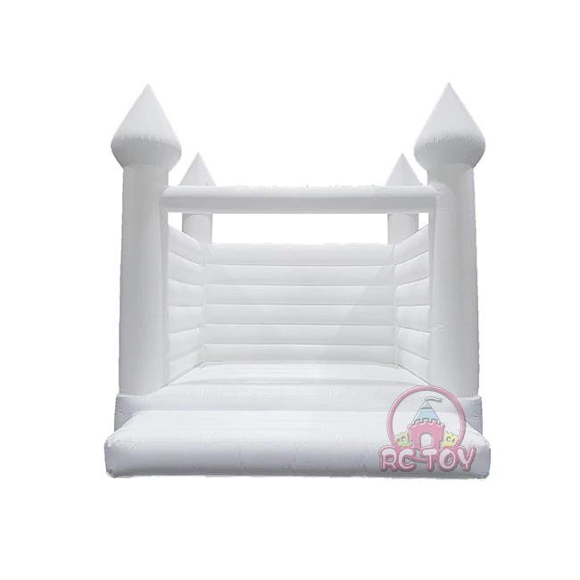 Wedding chateau gonflable pastel white bouncy castle adults bounce house inflatable bouncer