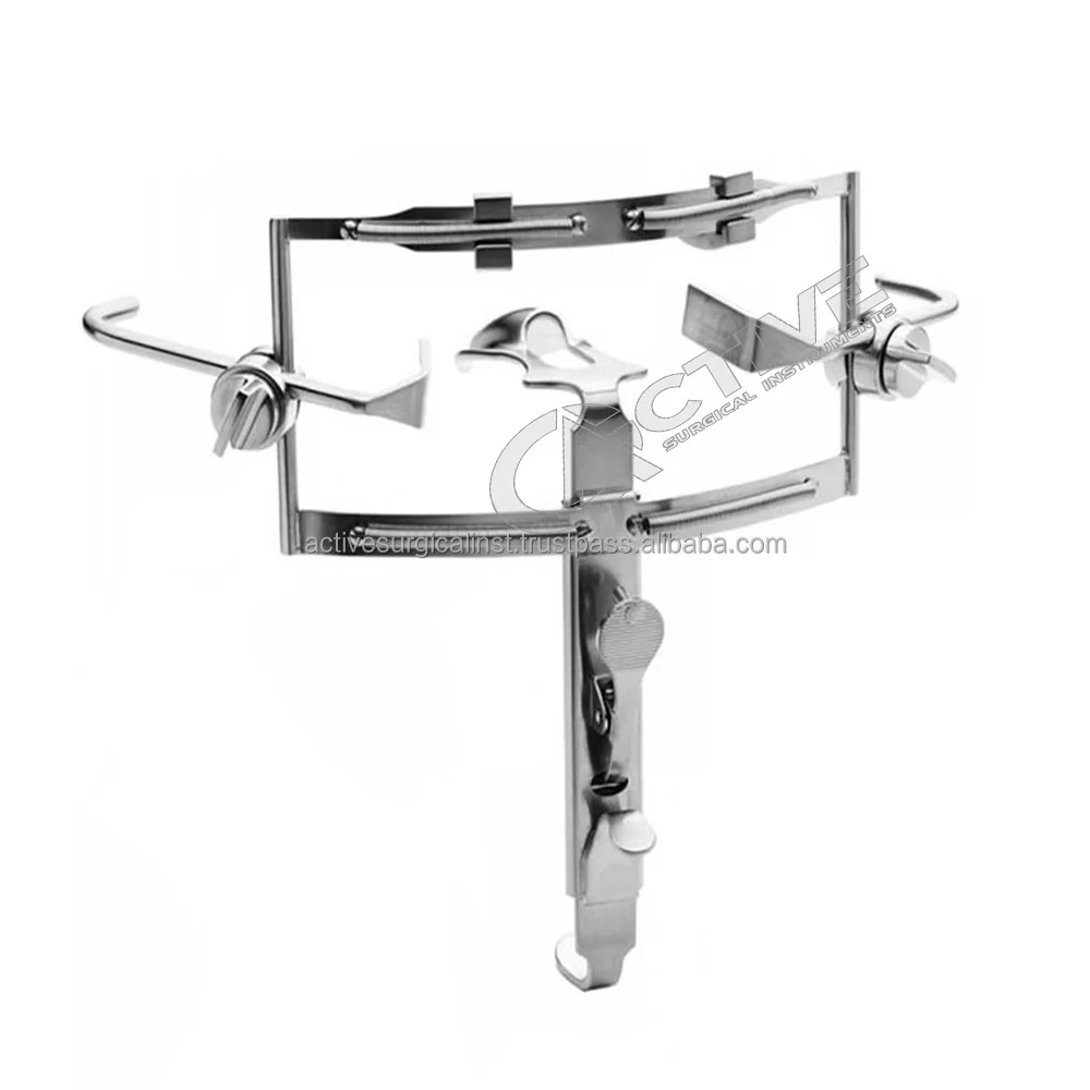 Wholesale Dingman Mouth Gag Retractor With 3 Tongue Blades Stainless Steel Dental ENT Surgical Instruments CE