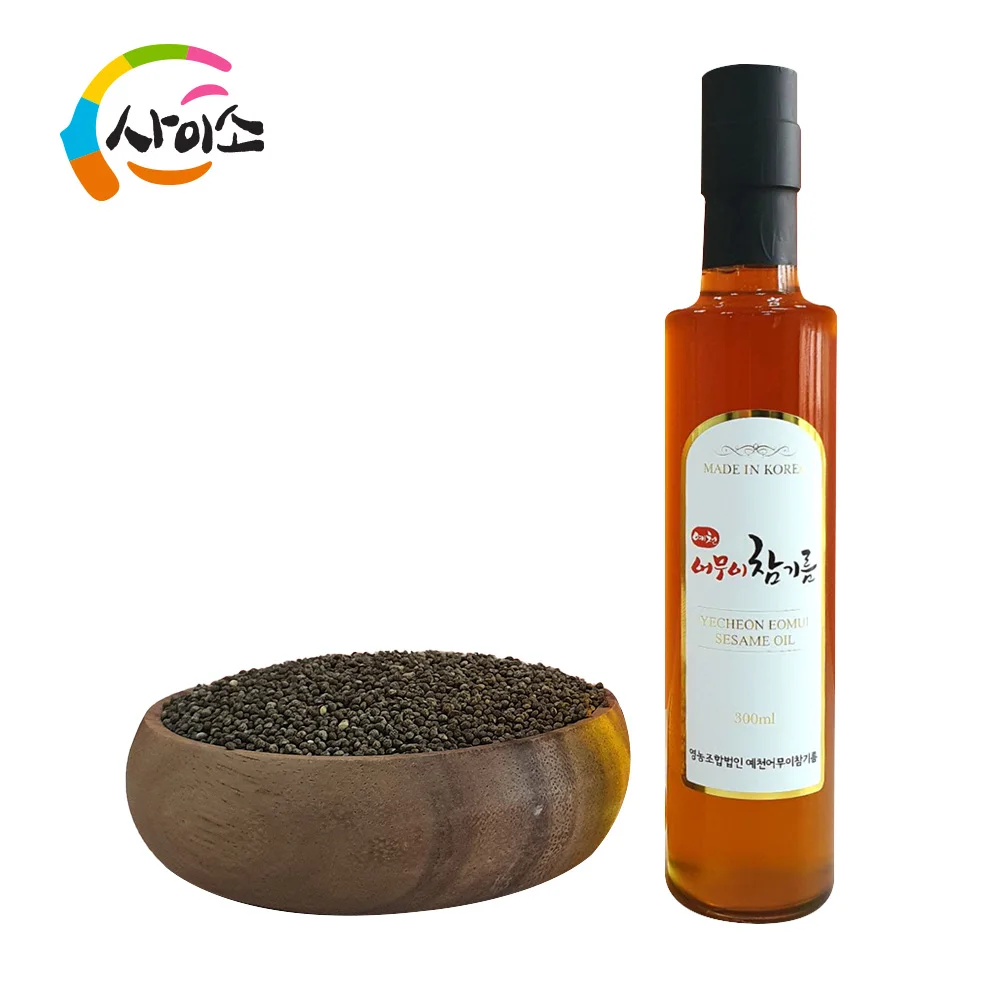 100% чистого корейского жареного кунжутного масла ciso Eomui 180 мл (6,1 унция) для аутентичной азиатской кухни приготовление блюд в традиционном стиле