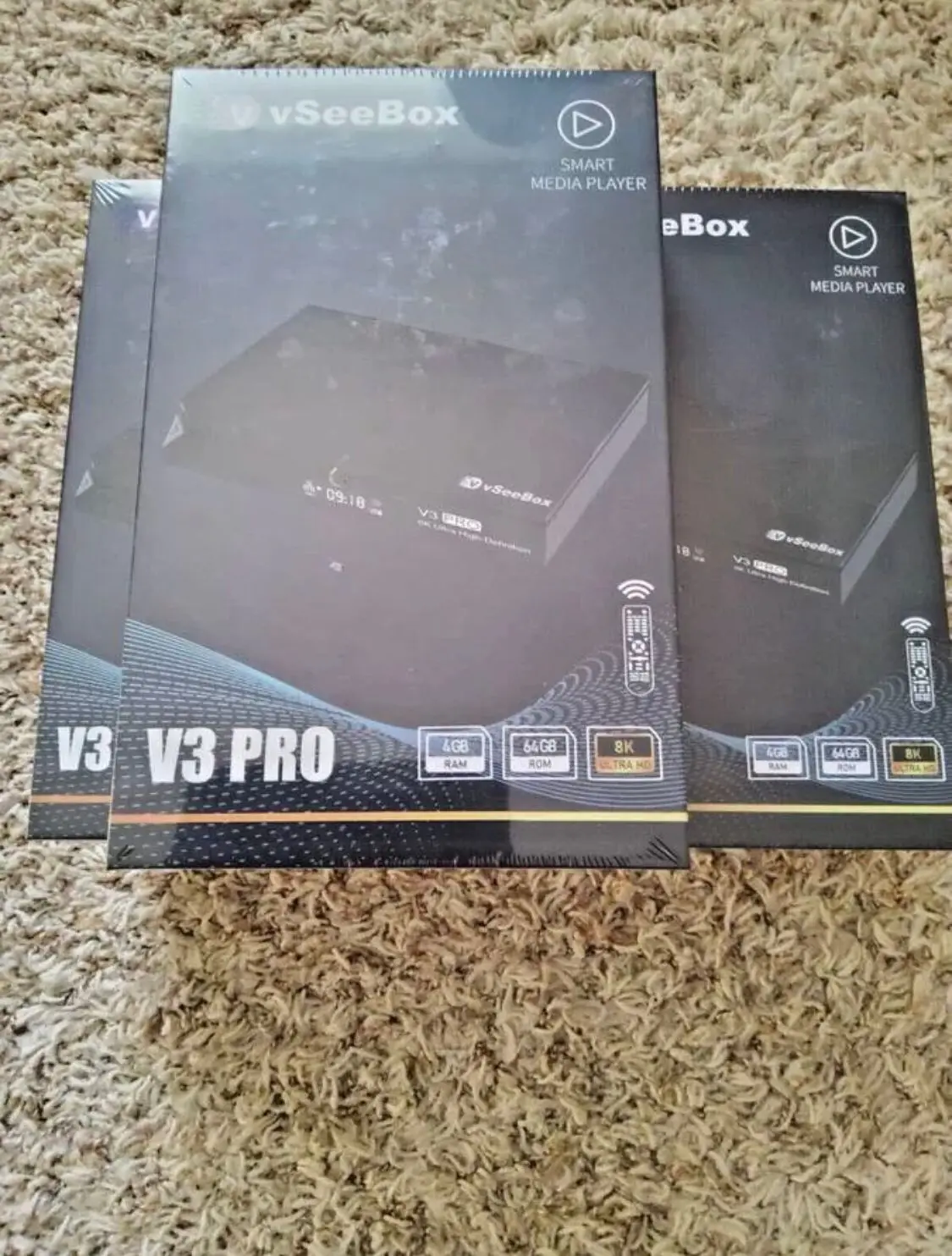 VseeBox V3 Pro Newest Smart Box Android 11 TV Box 4GB RAM 64GB+128GB Storage,Premium 8k HDMl