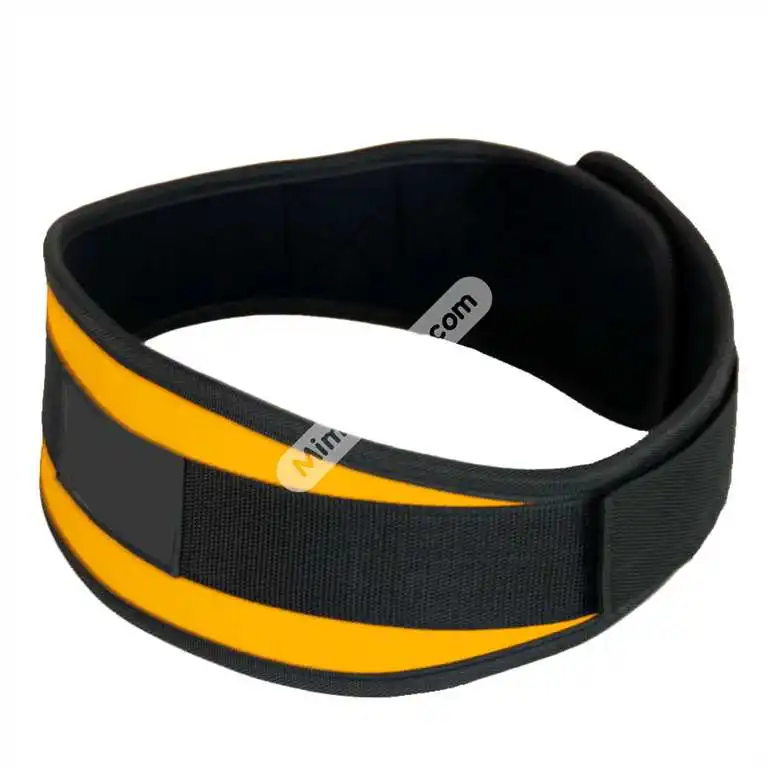 Trending Powerlifting Fitness Protector Adjustable Lower Back Support Weightlifting Belt Deadlift Training Belt Men Women Yellow