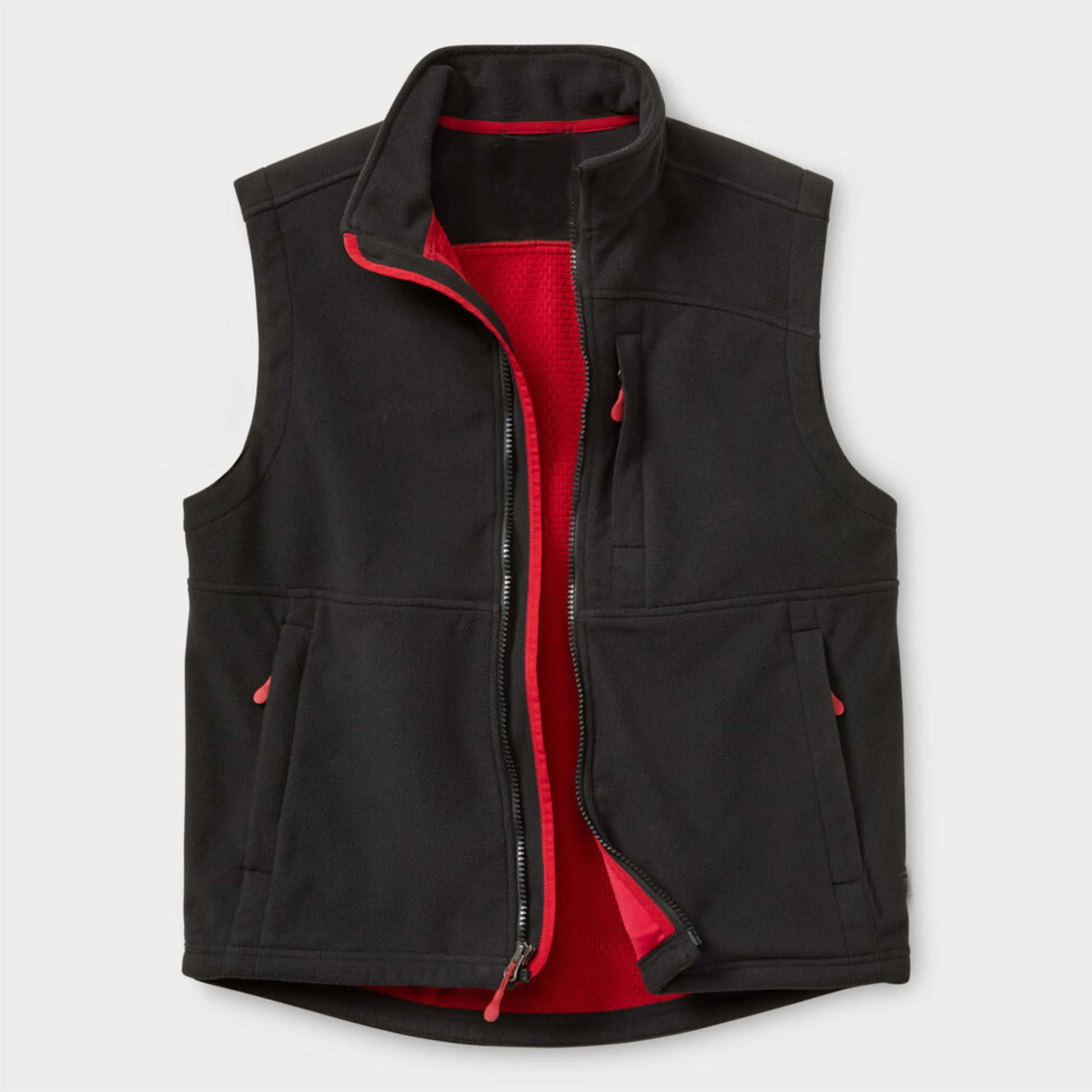 OEM Custom Lightweight Mens Fleece Zip Vest - Perfect for Layering During Outdoor Activities