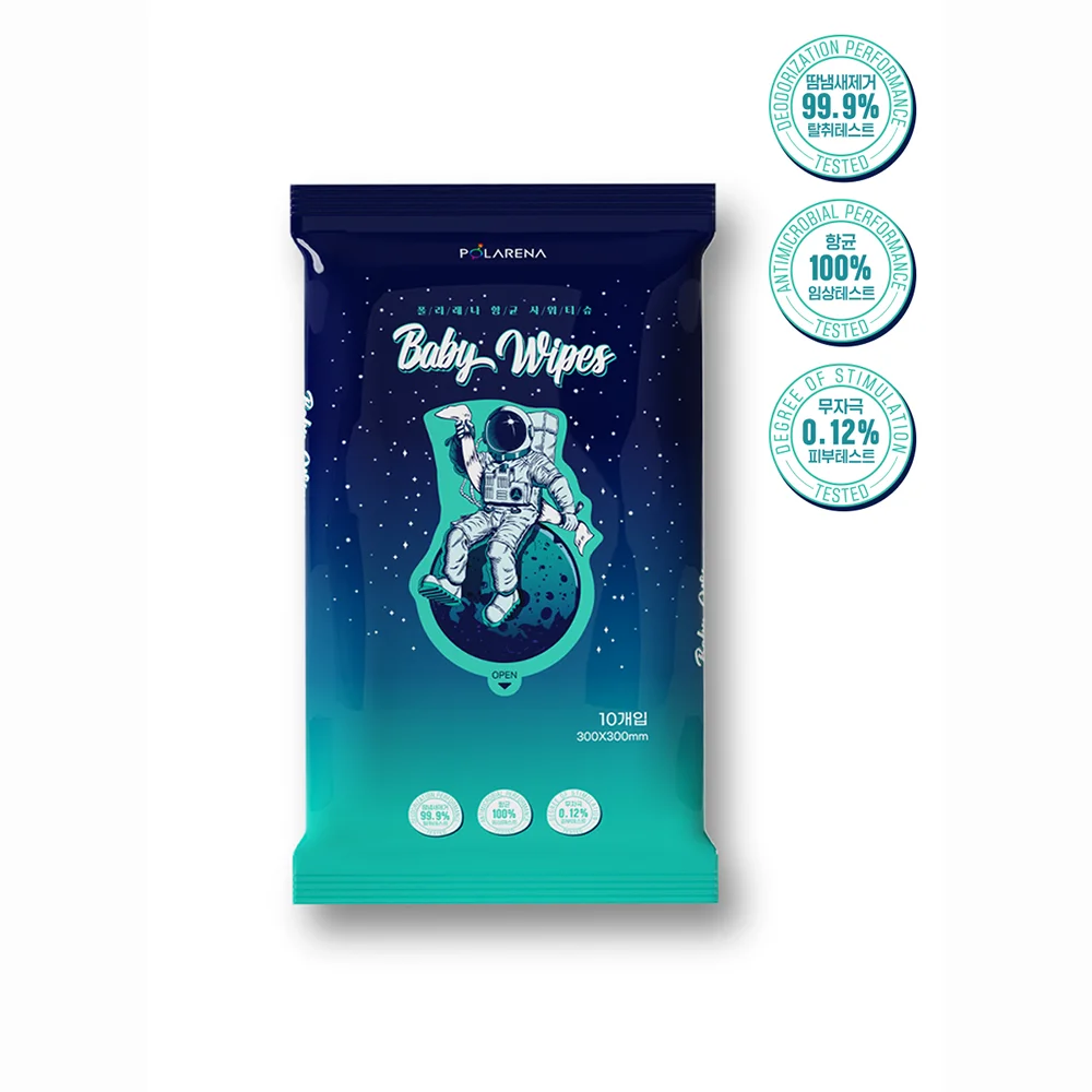 [PLORENA]ANTIMICROBACTERIAL Tissues Cleaning White Super Cleaning Cleaner Wet Tissues OEM Natural Packs Feature Eco Material