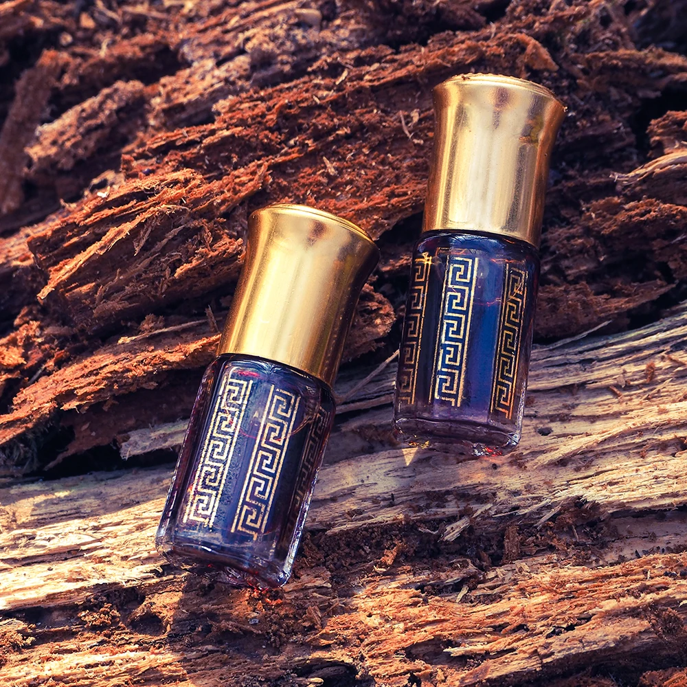 Agarwood oud oil, perfume oud oil 3ml 6ml 12ml arabic glass oud oil bottles Natural Organic Aloeswood Incense Fragrance Sweet
