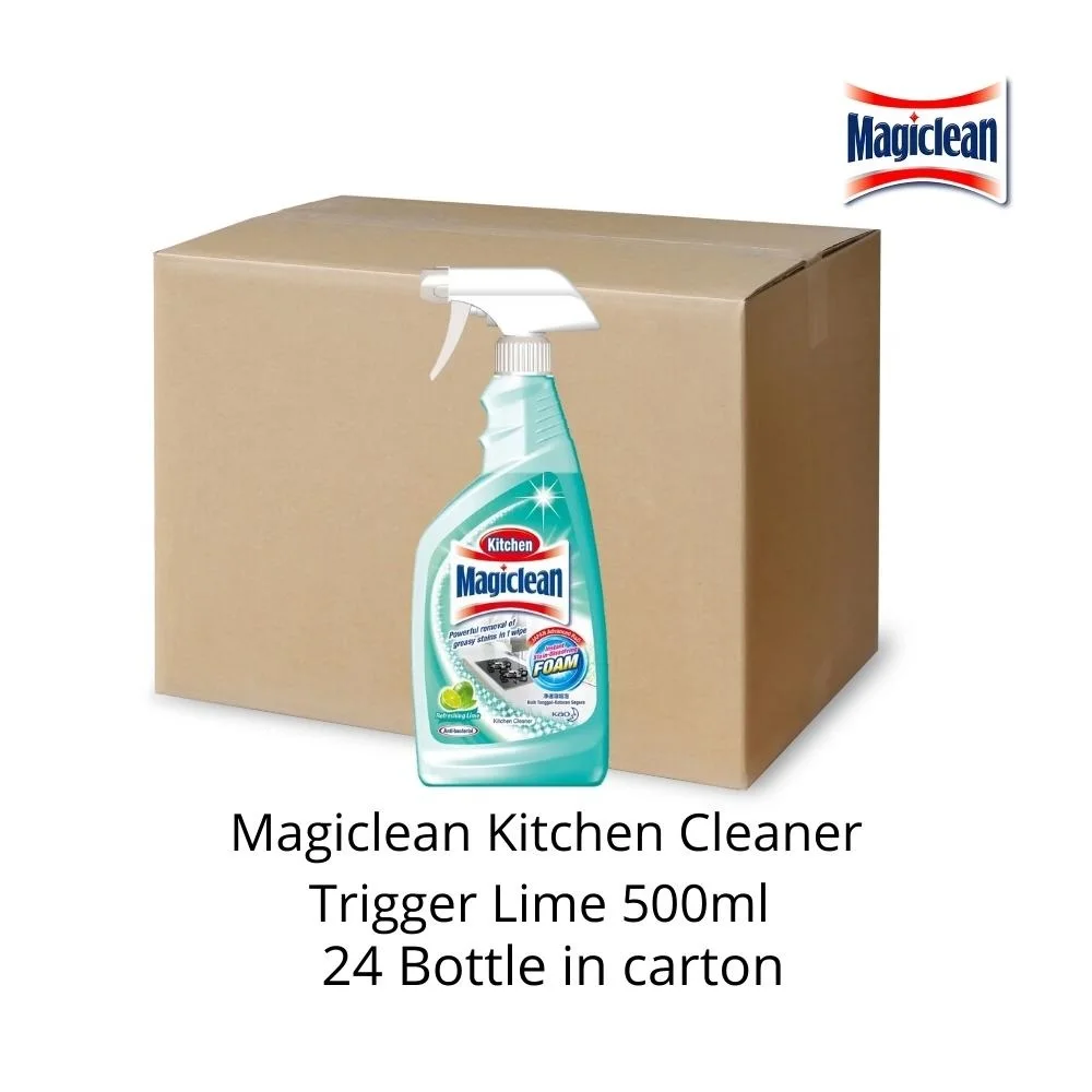 Top Sale Japan Technology Household Cleaning Detergents Liquid Powerful Magiclean Lime Scent Kitchen Cleaner Trigger 500ml