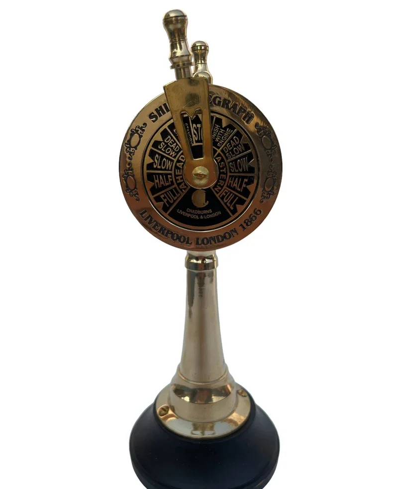 Modern Style Collectible Marine Brass Telegraph Nautical Designer Metal Crafts Pen Holder in Low Moq Price for Decor Perpose