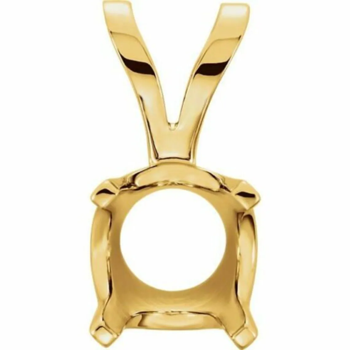 925 Sterling Silver Blank Necklace Pendant Round Settings Empty Pendant Charms For Inlay DIY Accessories