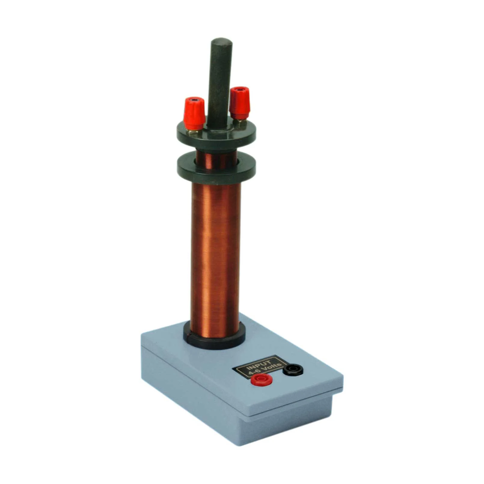 Induced Current Apparatus  coil workable on 6volts Consisting of primary coil of thicker enameled copper wire wound on insulated