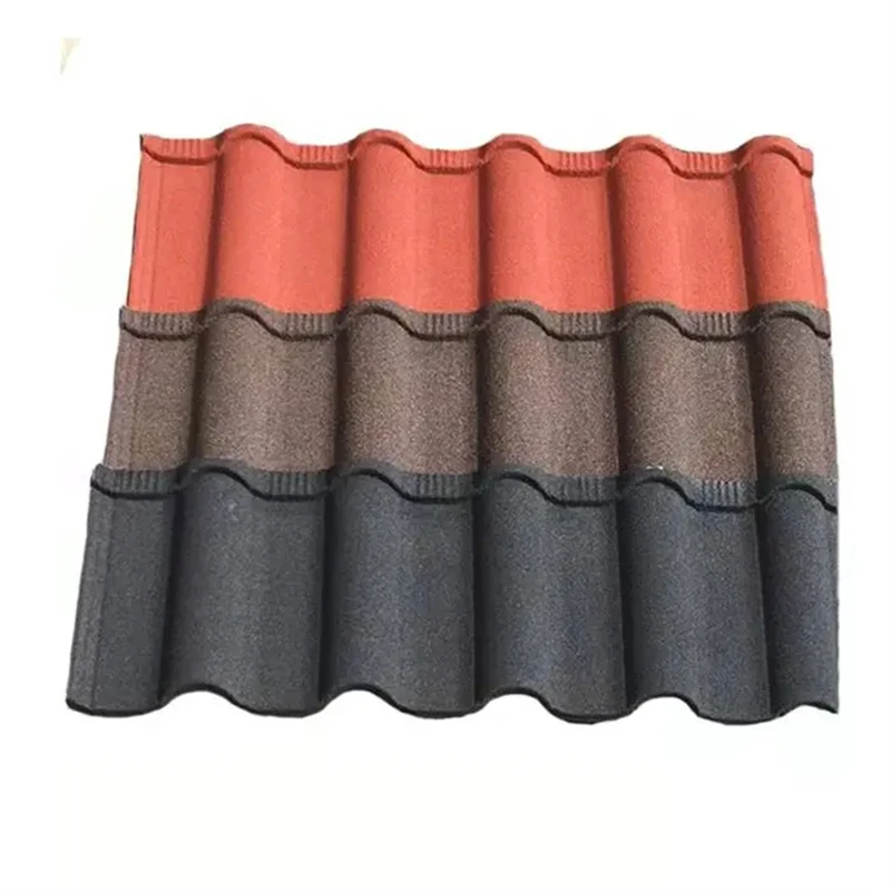 Manufacturer construction color coated Stone metal Roofing tile GI galvanized steel roof tile