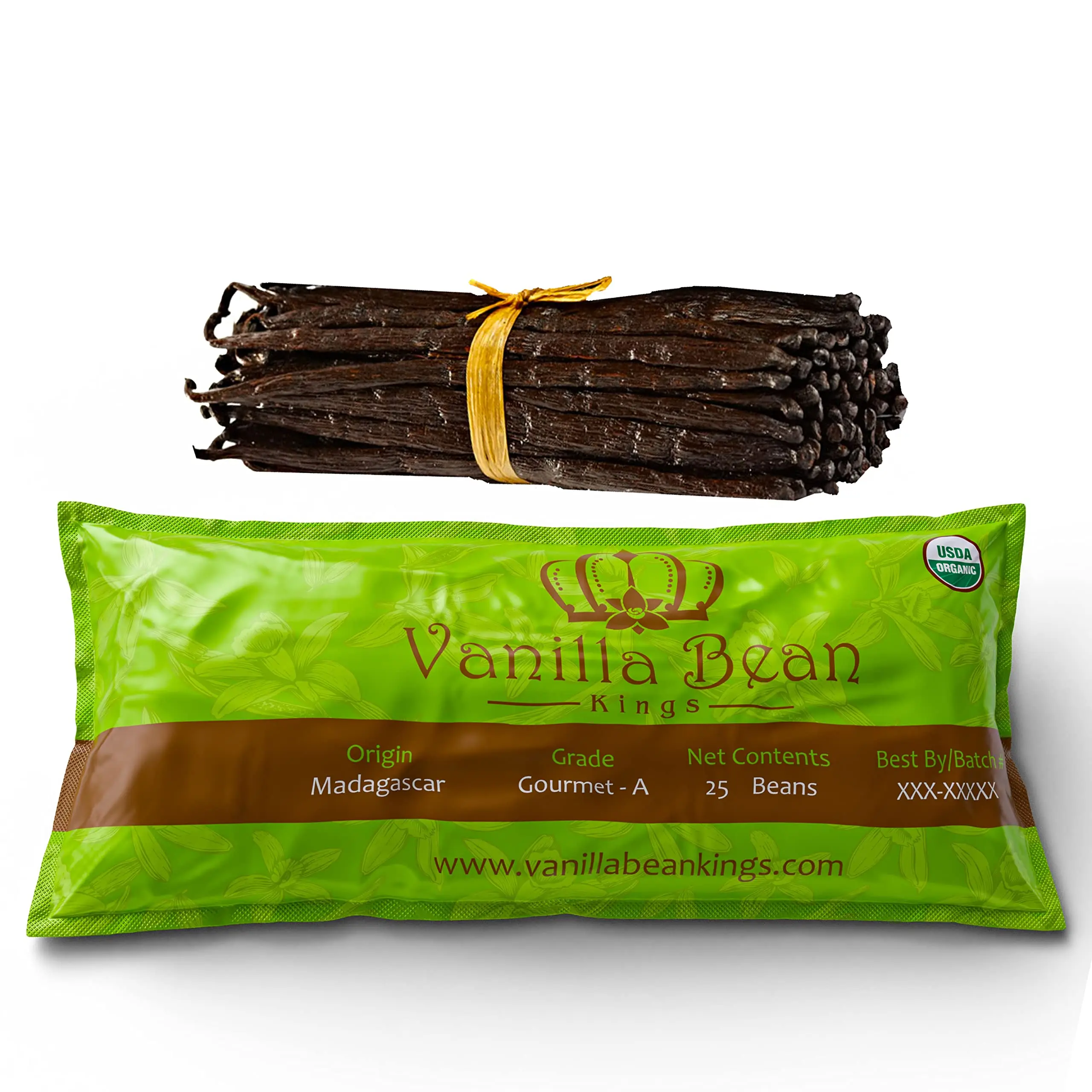 Madagascar Vanilla Beans. Certified USDA Organic. Bulk for Extract and all things Vanilla. Fresh Bourbon
