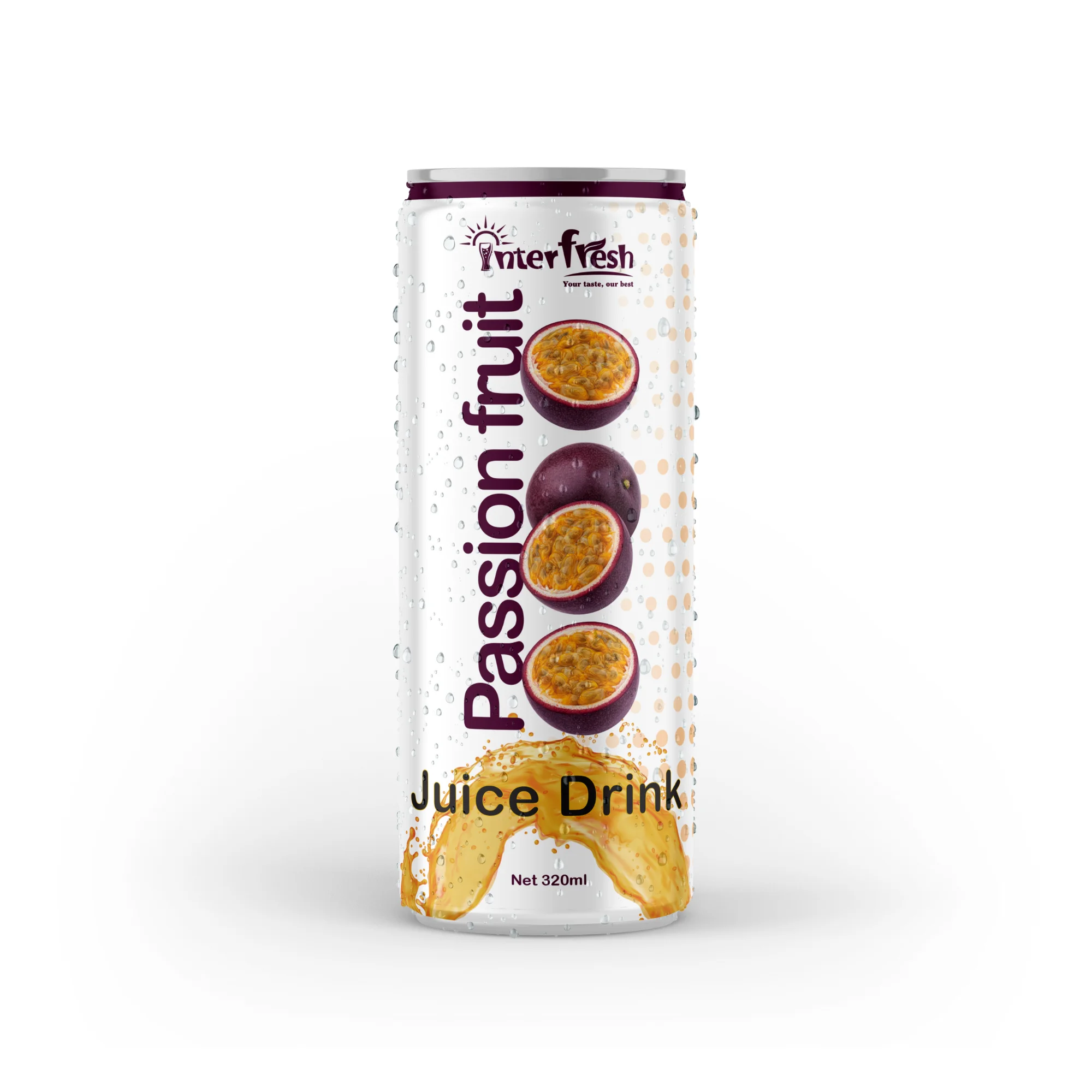 Interfresh High Quality Passion Fruit Juice Drink Natural Colored Concentrate Puree Watermelon Honey Box Bulk Soft Drinks FOB
