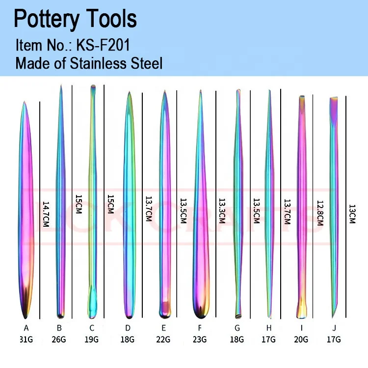 Clay Sculpting Tool Stainless Steel Details Carving Kit Pottery Carving Knives Clay Pottery Tools