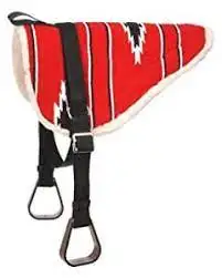 bareback pad Cotton Bareback Pad With Stirrups and Girth Large for Horse Available Multiple Color and Sizes from ERUM OVERSEAS