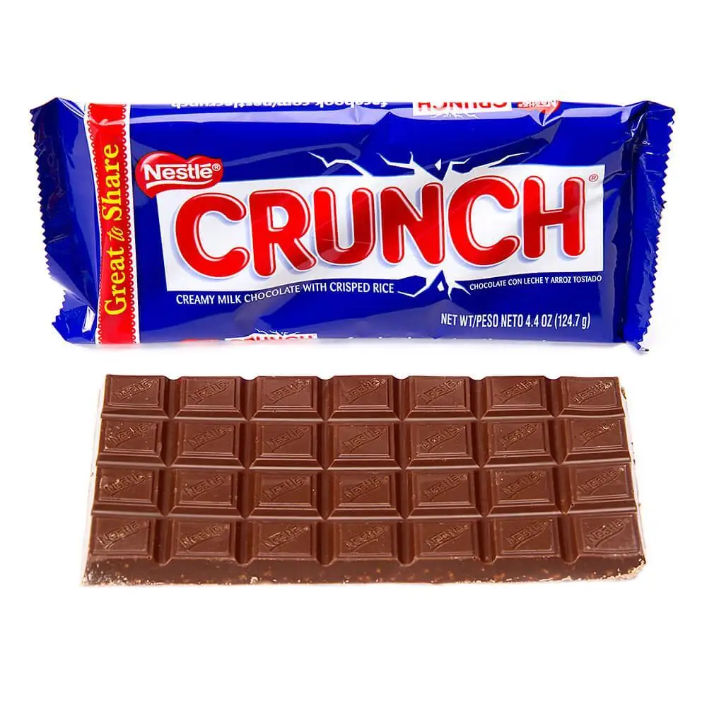 New Sweet Crunch Chocolate and Hazelnut Cream Tablet Candy Bar 3 Packs 2 Individually Wrapped Bars Per Pack for Wholesale