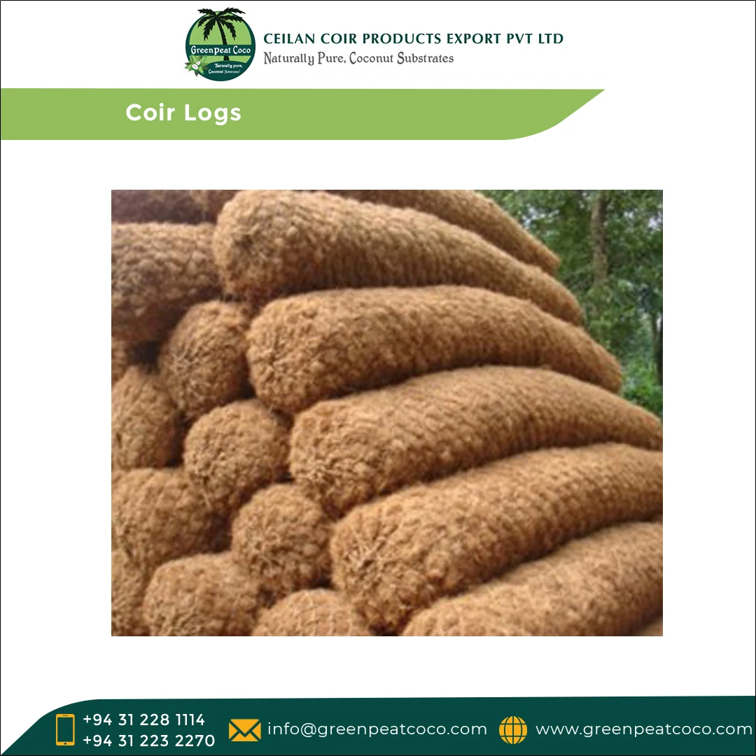 Newly Arrival High Standard Quality 100% Natural Eco-friendly Coir Fiber Logs for Erosion Prone Areas for Sale