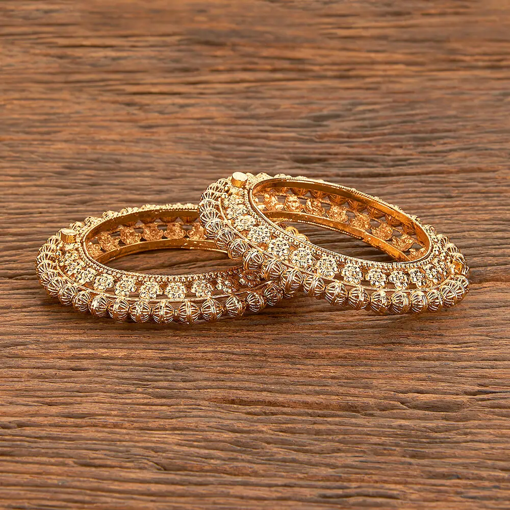 Buy Online Wholesale Antique Plain Gold Bangles With Gold Plating In Arabic Jewellery For Womens