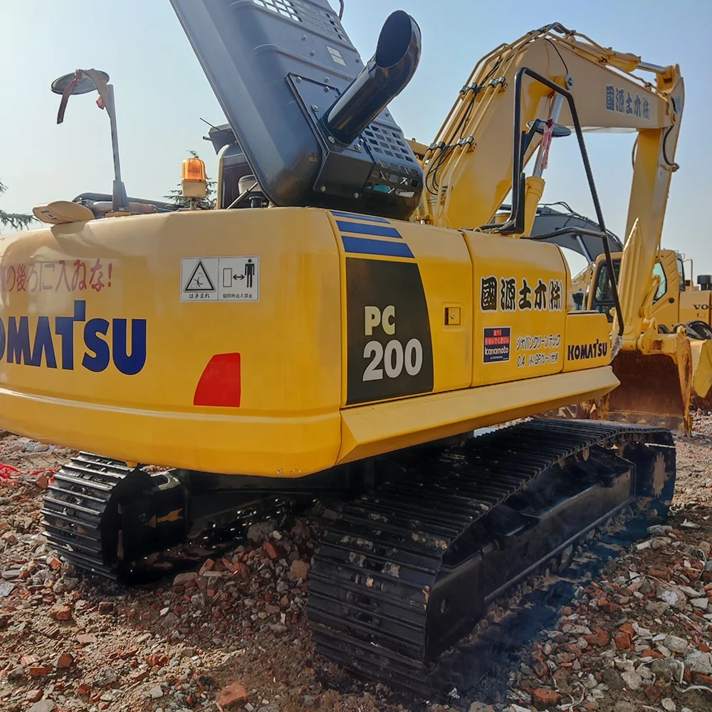 Used excavator komatsu pc200-8 ,Japan original 20 ton hydraulic crawler backhoe excavator in good condition
