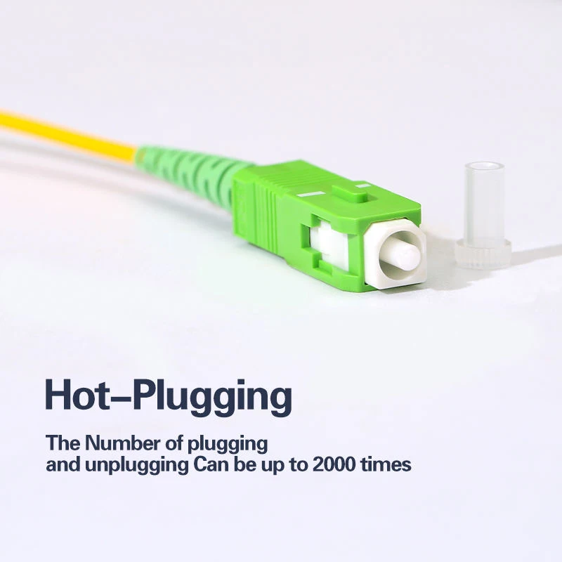 Optic Fiber Patch Cord SC APC Singlemode Simplex PVC LSZH 3.0mm Optical Fiber Patch Cord