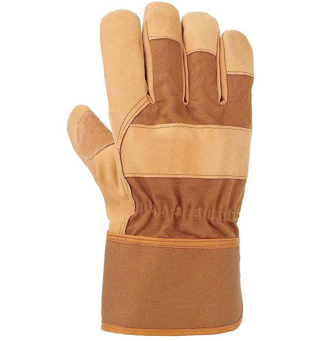 Custom Logo Printed Men Leather Welding Gloves Workwear Best Sale Leather Welding Gloves For Online Sale