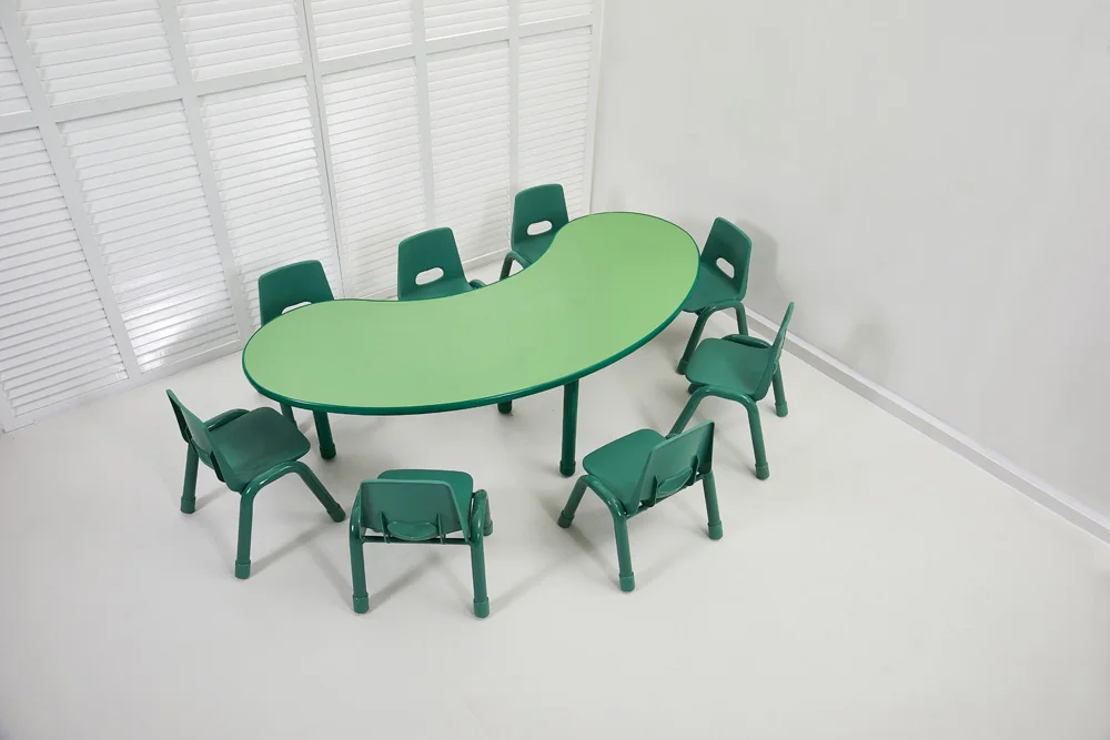 Toddlers Daycare Preschool  Furniture Kindergarten School Table And Chair Sets Plastic Childcare Nursery tables and chairs set