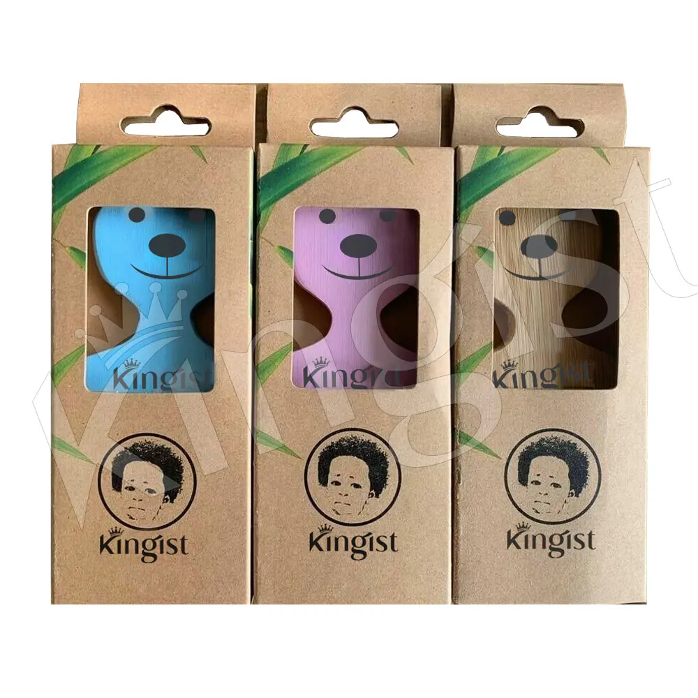 Newest Bear Design Wood Comb Wood Comb Hair Wooden Boys & Girls Comb