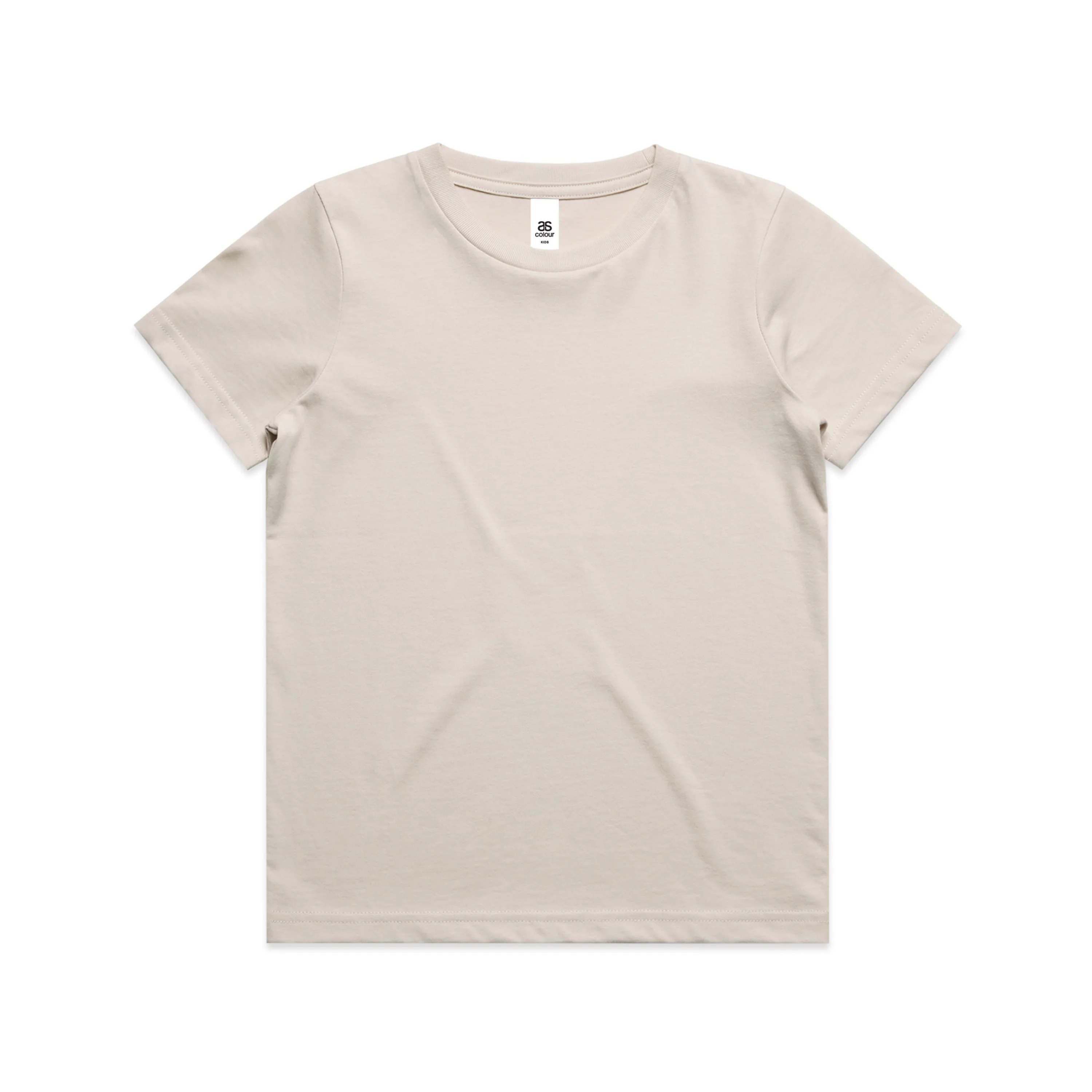 AS Colour Kids Mid weight Staple Tee with a One Color Print in One Location and Free Shipping within the Continental USA