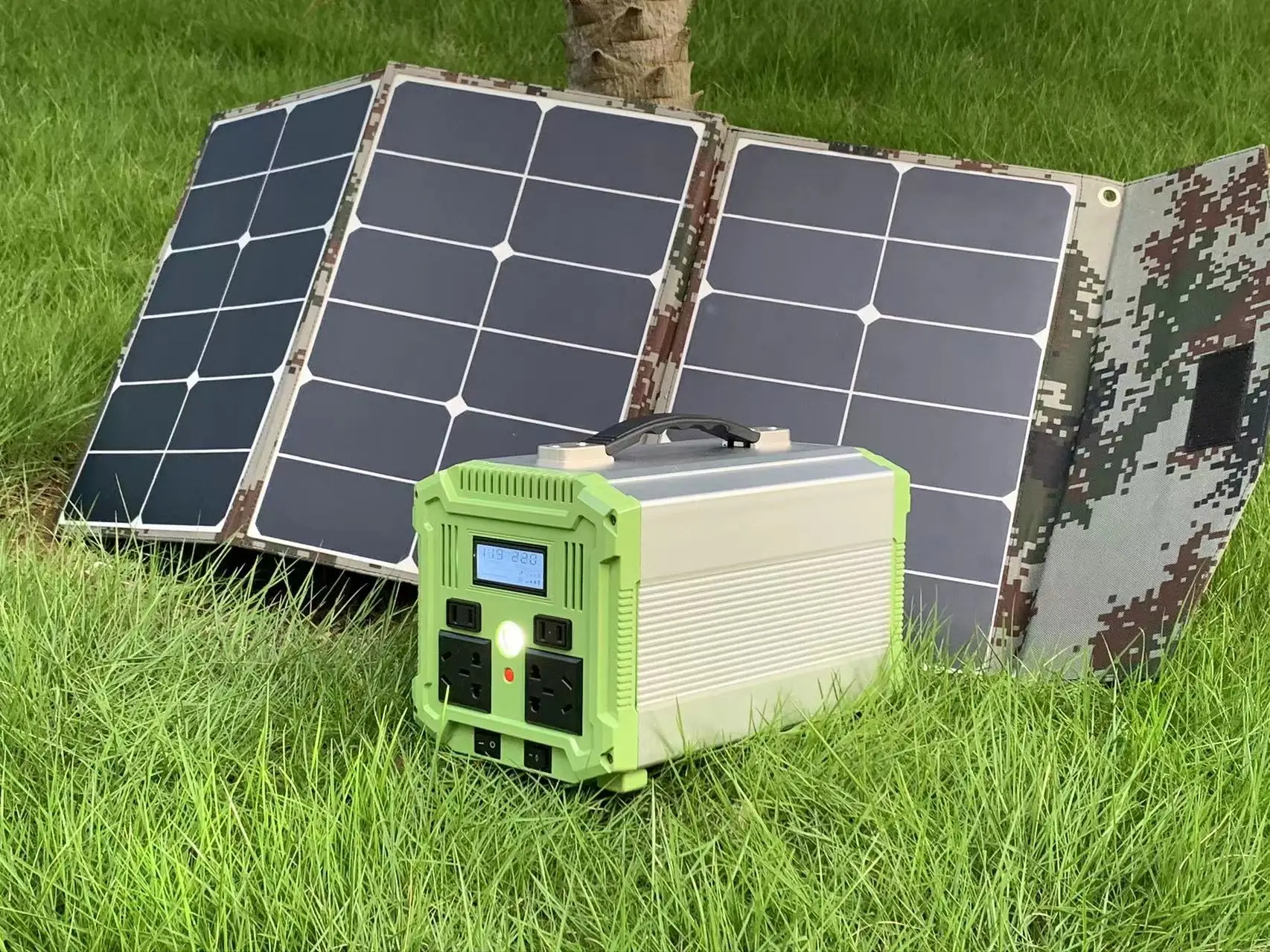 hybrid inverter+solar power generator for home use mini solar home lighting kit solar led lights rechargeable led bulbs solar e