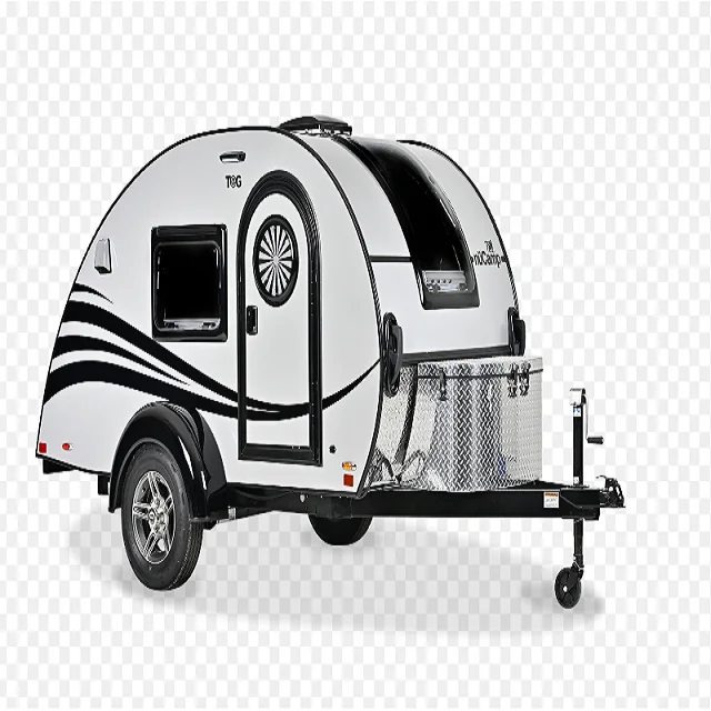 Стандартный караван карамельный легкий наземный туристский прицеп мини-rv camper из стекловолокна каепный кемпер