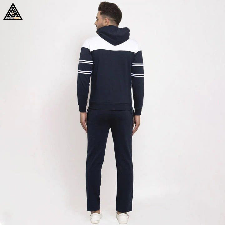 Jogger suit men tracksuit zipper cotton sweat suit sport men zip up sports wear tracksuit winter custom logo tracksuits for men