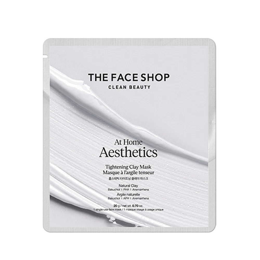 THE FACE SHOP TFS AT HOME AESTHETICS TIGHTENING CLAY MASK 24G Korean Skin Care Beauty Product