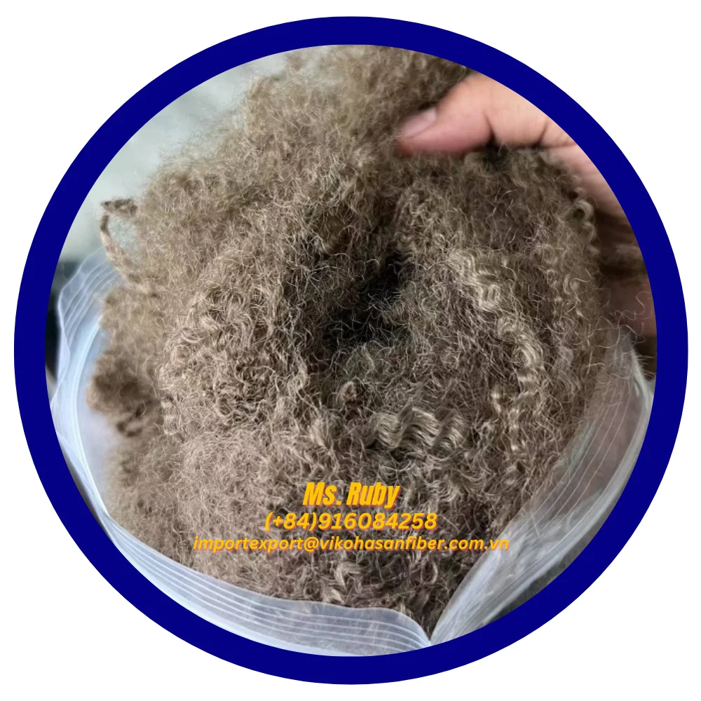 100% Polyester Staple Fiber Top Selling  7D HS Brown Type Eco-Friendly GRS recycled fiber for Filling Toys Pillows Padding