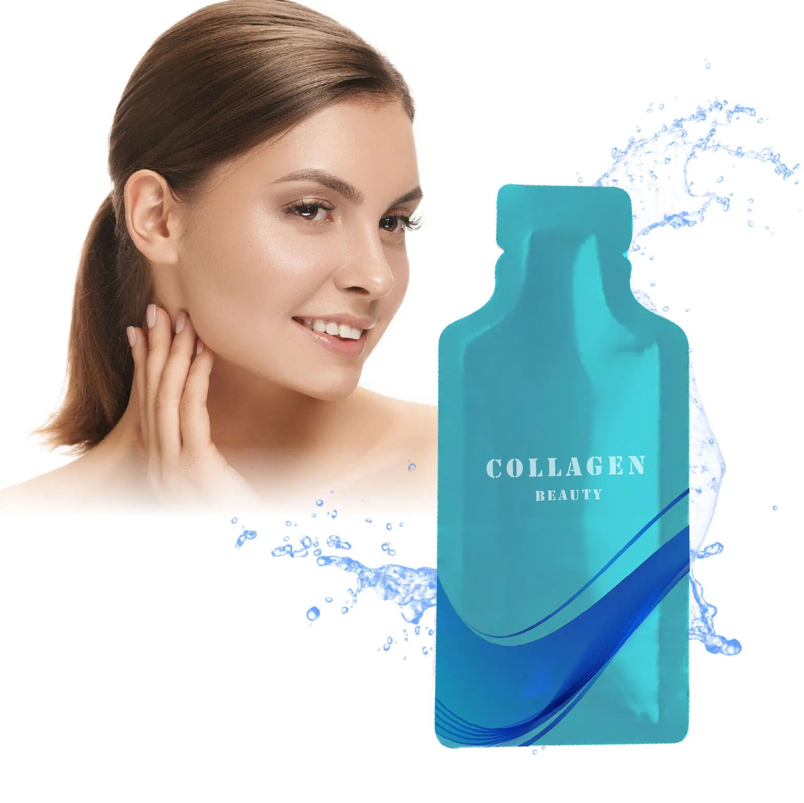 Health Supplement Vegan collagen Liquid rich in anthocyanins and berries let skin whiten moisturize