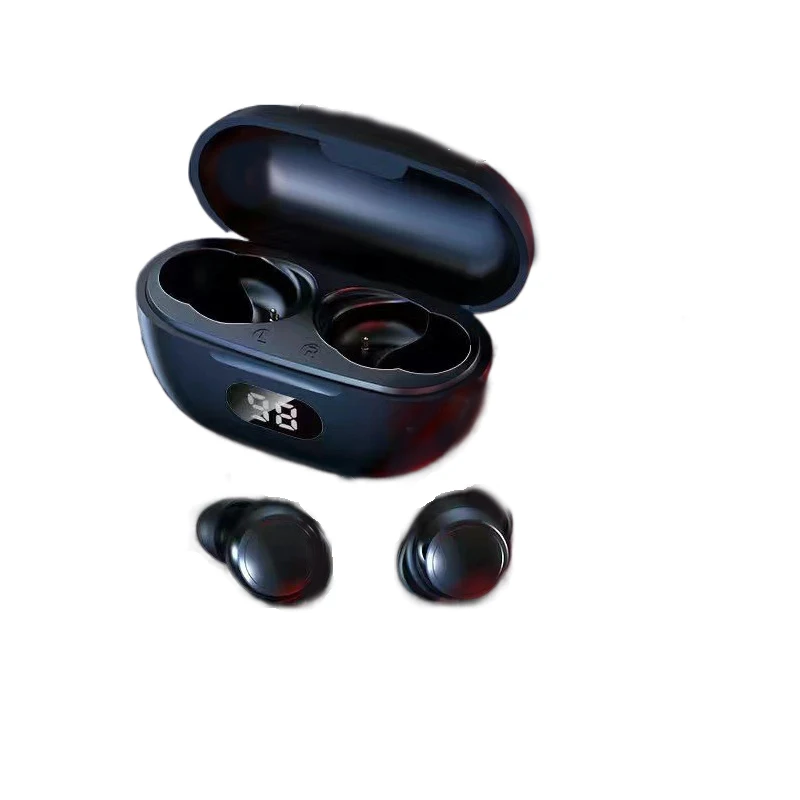 T58 popular private model wireless Bluetooth headset digital display call noise reduction mini bean-type BT headset