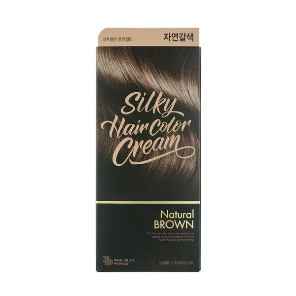 New Arrival Hot Selling Korean Hair products Product Wholesale THE FACE SHOP Stylist Silky Hair Color Cream Natural Brown 130g