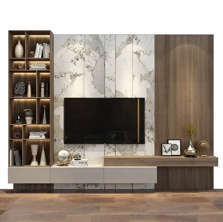 PA living room furniture floating wall mounted wooden luxury modern tv stands