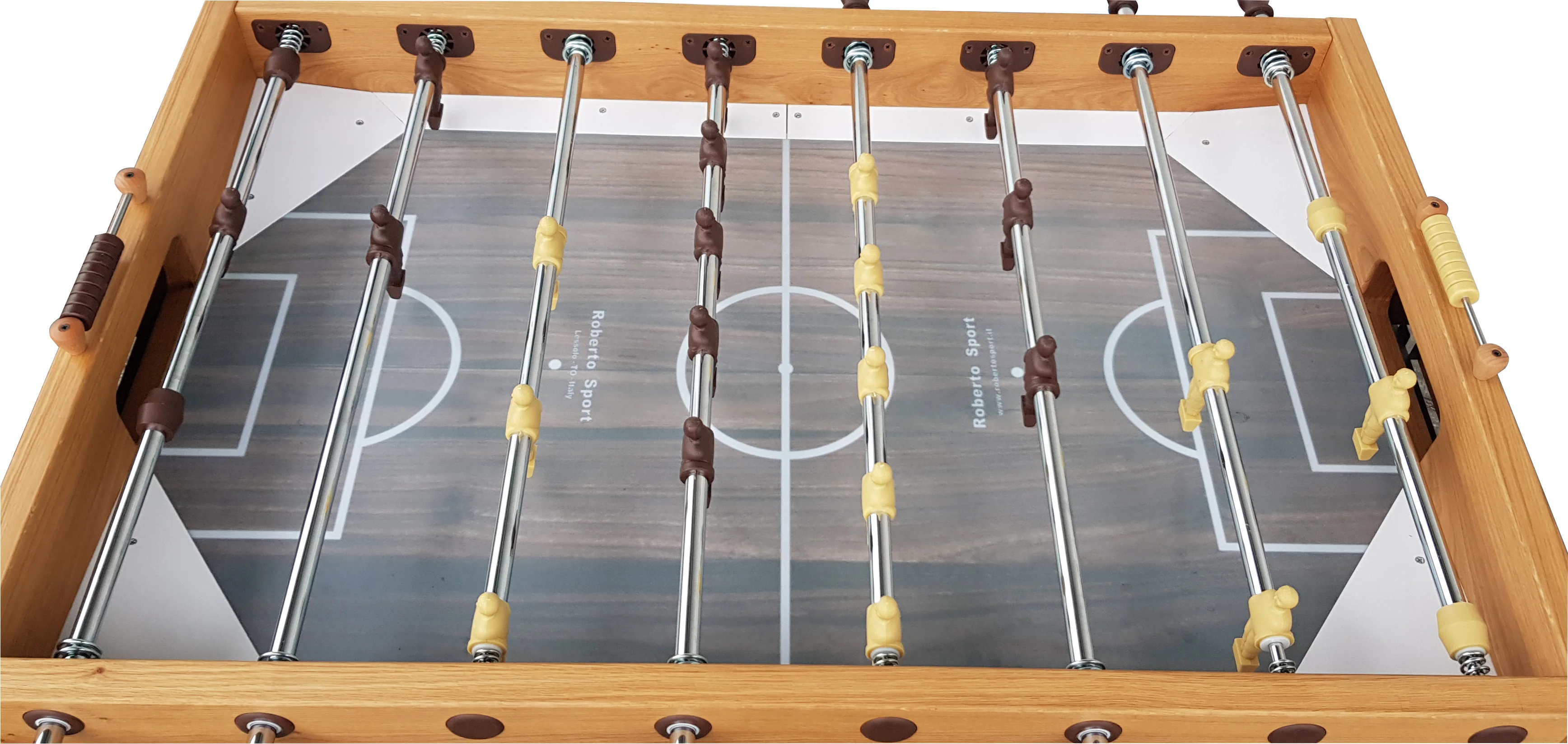 Super Style Solid Wood Foosball Table Milano Vintage Professional Indoor Rods MDF Material Made in Italy for Family Children Use