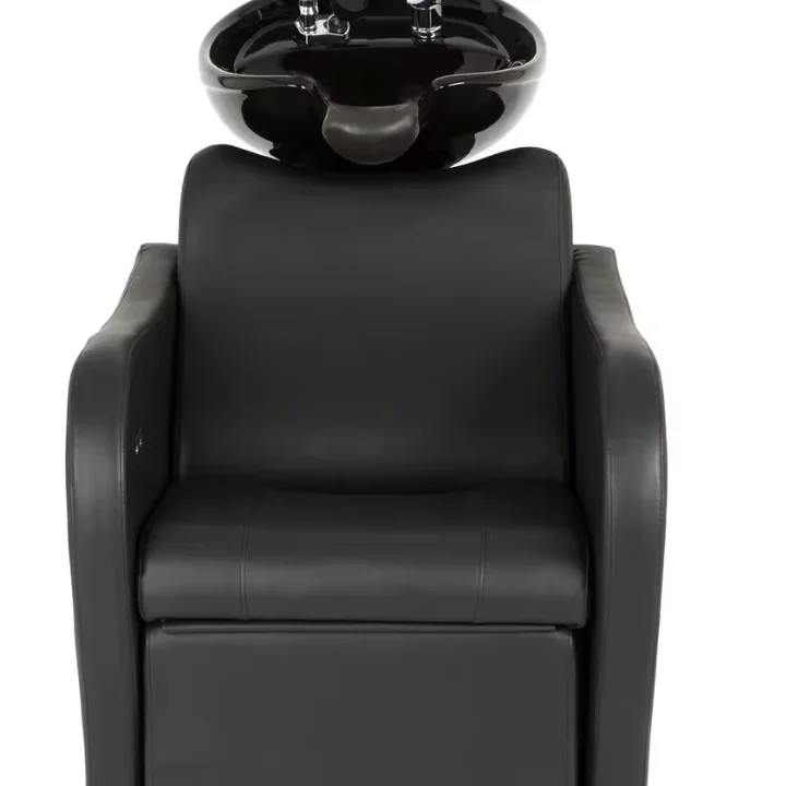 Luxury Modern Lexus Shampoo Bed Wooden Backwash Unit for Barber Shops and Beauty Salons Available in White Black Basin Colors