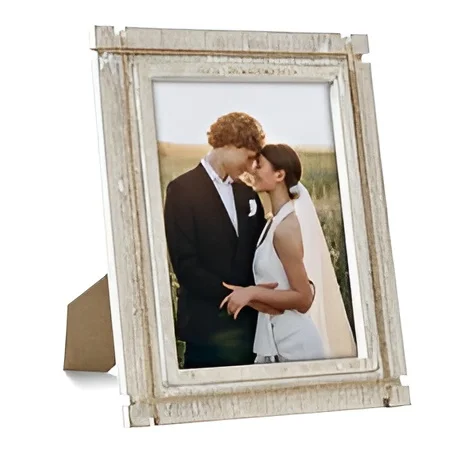 Export Quality Amazing Look Modern Photo Frame Mango Wood Bone Resin Picture Frame For Home Hotel Office Table Top Decoration