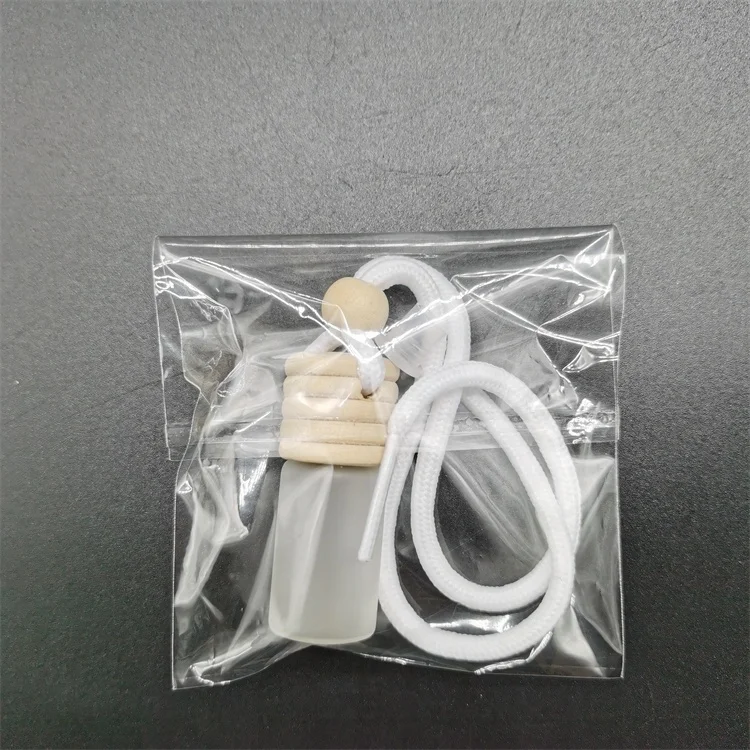 5ml round perfume glass pendant matte car perfume diffuser with indoor fresh diffuser