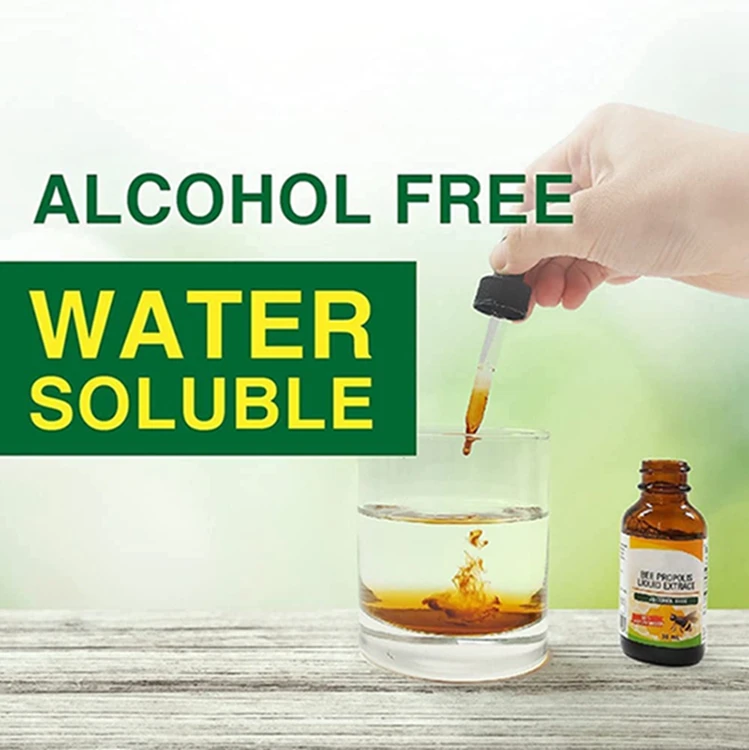 Low Moq Water-Soluble Bee Extrait De Liquide Brazil Green Propolis Liquid