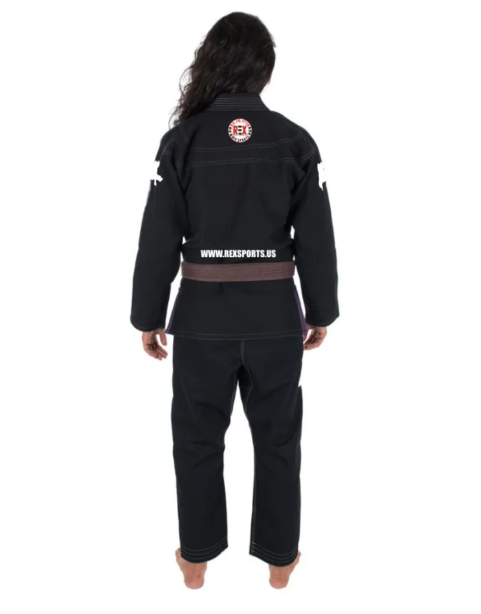 Новейшая модель 2023 REX Black BJJ Gi Jiu-Jitsu боевое искусство униформа по индивидуальному заказу оптовая продажа женская для джиу-джитсу Brdy