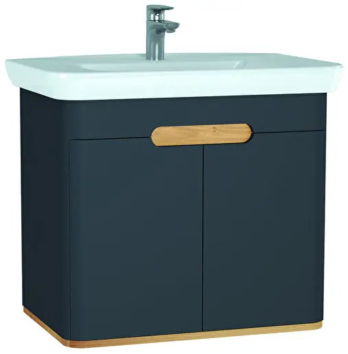Solid Wood Floor Mount  Solid Wood Cabinets Bathroom Vanity Include Wash Basin and Cabinet for Bathroom