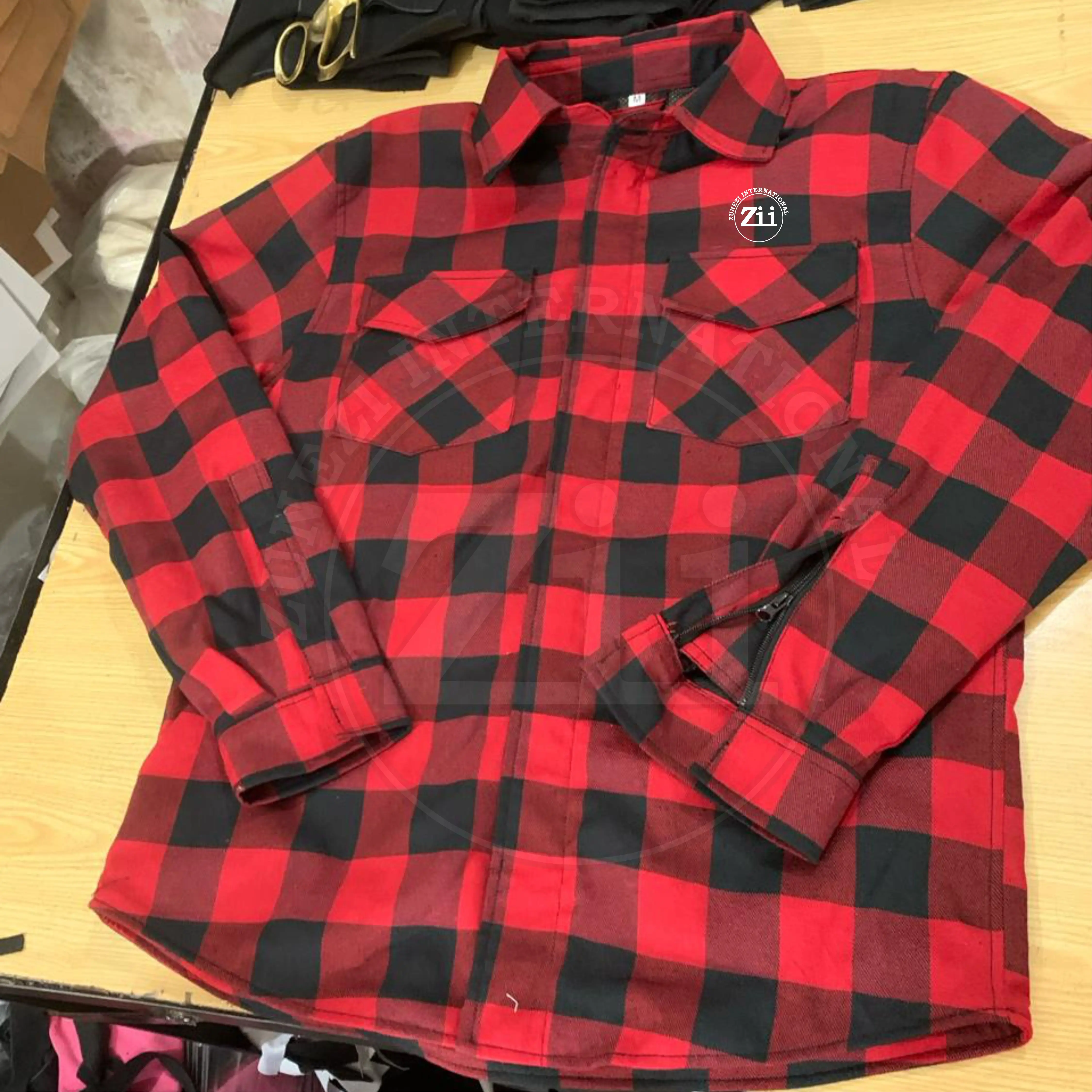 New latest Fashion UL Certificated CAT2 Printing FR Plaid Fire Resistant Shirt Mechanic Workwear Welding Work shirts