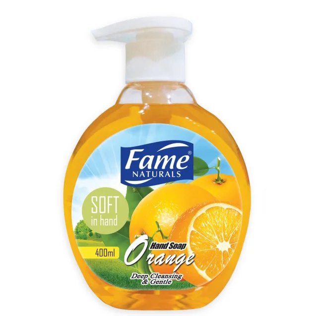 OEM Liquid Hand Wash Plastic Bottle Lemon Fruity Sensation Strawberry 400ML Apple Fame Orange Grape Hand Soap In Indonesia