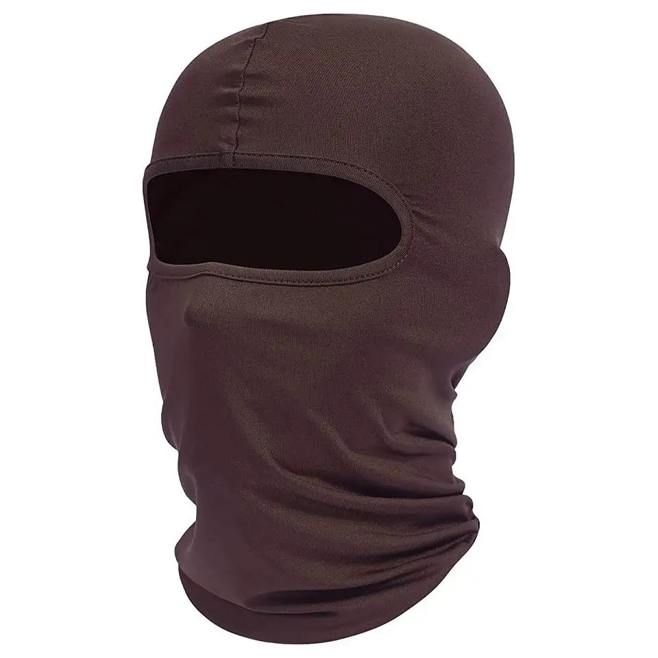 Wholesale Custom Printed Logo Spandex Designer Black Polyester One Hole Full Face Cover Winter Motorcycle Men Ski Balaclava Mask