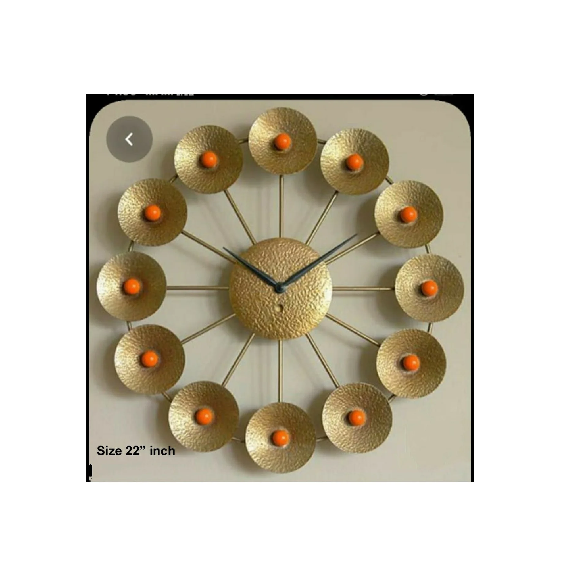 Metal Unique Design Circle Multi Color Numeral Universe Time Wall Clock Decor Living Room Office & Bedroom Wall Decorative Clock
