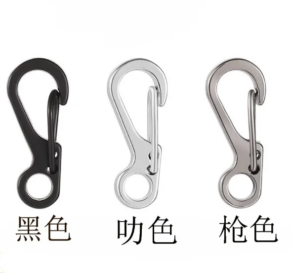 Blues EDC Mini Spring Clasps Outdoor Keychain Camping Climbing Backpack SF Hook Survival Kits Carabiner