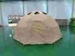 OEM factory waterproof windproof polyester fabric outdoor Luxury glamping Inflatable Tent