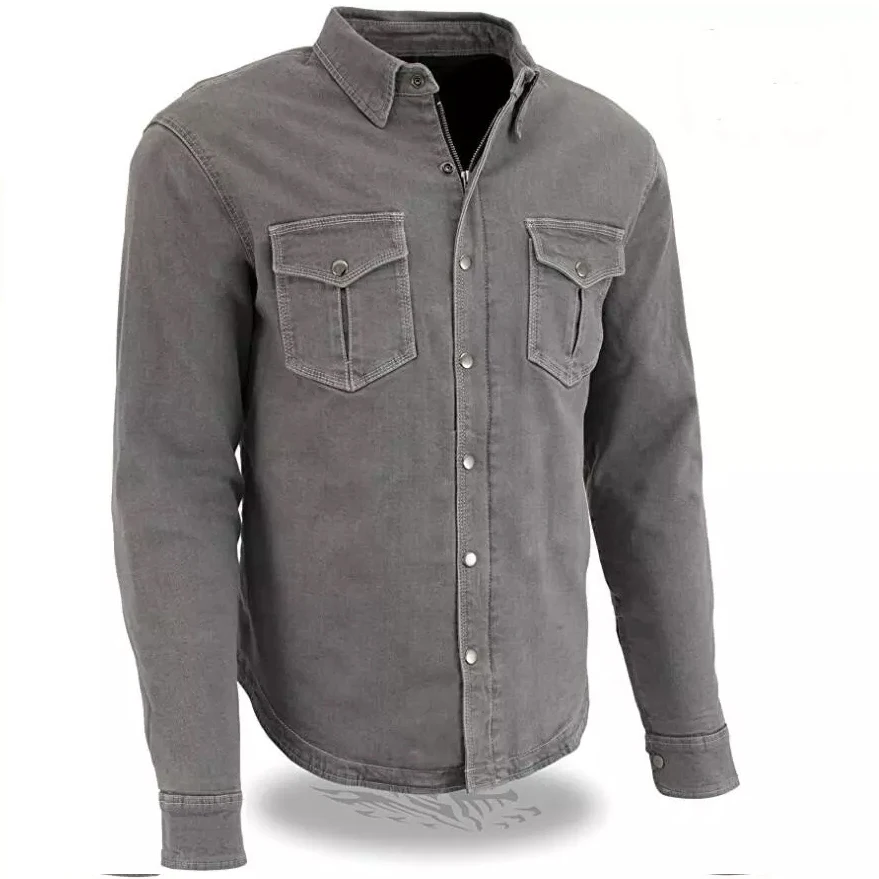 Best Quality Long Sleeve Cotton Denim Jeans flannel Shirts Casual Men Shirt for men Top selling Products With Customized Logo