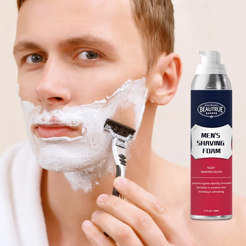 Cleansing Shave Cream Private Label Beard Shaving Gel Beard Care Shaving Foam For Men